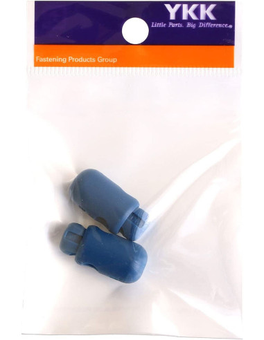 Set di 2 fermacorda YKK - Blu petrolio
