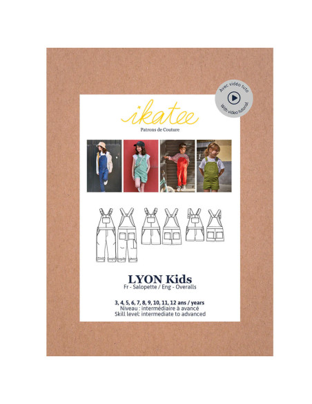 Modello di salopette Lyon kids - Ikatee