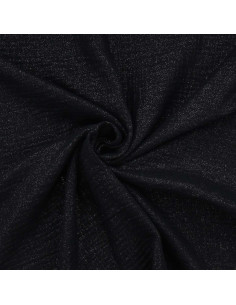 Tessuto doppia garza di cotone iridescente - Nero