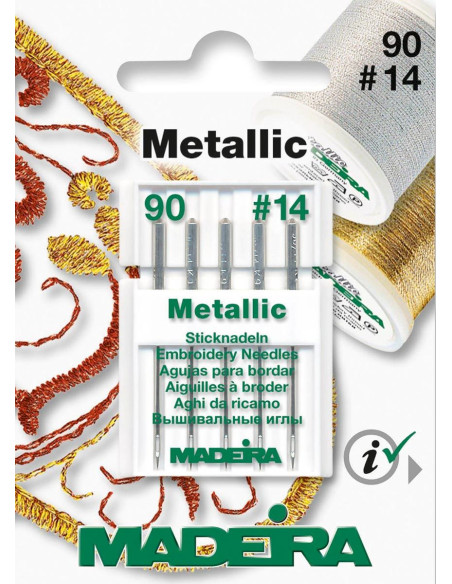 Aghi per ricamo a macchina Madeira Metallic