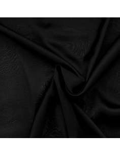 Tessuto satin di viscosa - Nero