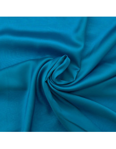Tessuto satin di viscosa - Blu