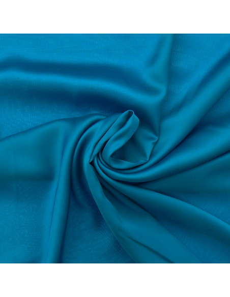 Tessuto satin di viscosa - Blu