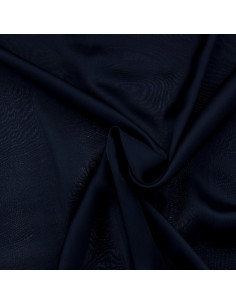 Tessuto satin di viscosa - Blu marino