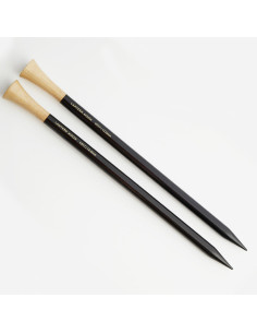 Ferri da maglia in legno d'ebano 35 cm Lantern Moon 2
