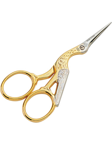 Forbici da ricamo cicogna oro Premax 9 cm