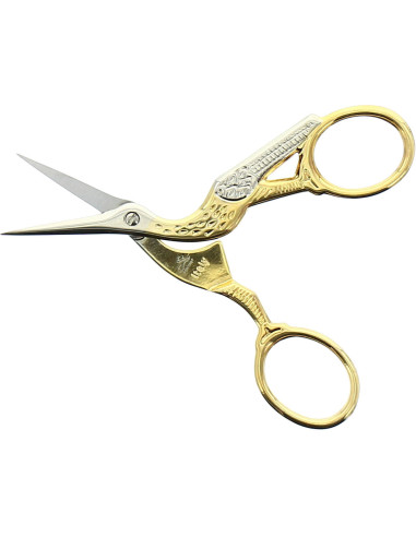 Forbici da ricamo cicogna oro Premax 9 cm