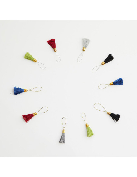 Set di 10 marcatori di maglie con pompon Lantern Moon