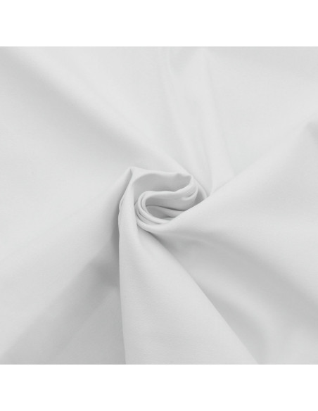 Tessuto gabardine di cotone elasticizzato - Bianco