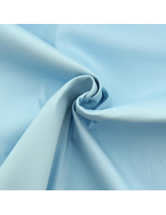 Tessuto gabardine di cotone elasticizzato - Azzurro pastello