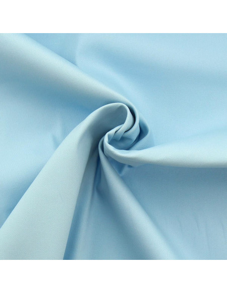 Tessuto gabardine di cotone elasticizzato - Azzurro pastello