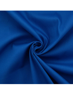 Tessuto gabardine di cotone elasticizzato - Blu
