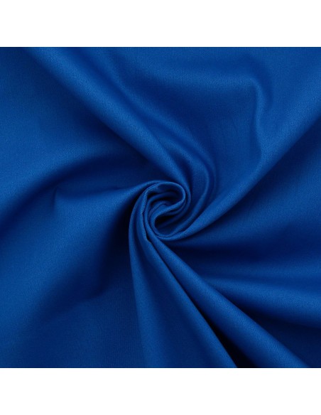 Tessuto gabardine di cotone elasticizzato - Blu