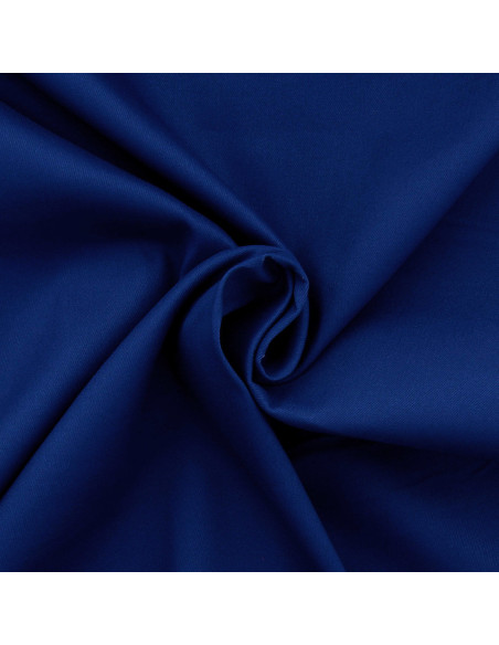Tessuto gabardine di cotone elasticizzato - Blu scuro