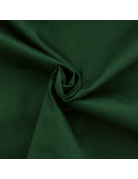 Tessuto gabardine di cotone elasticizzato - Verde scuro