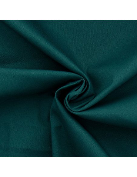 Tessuto gabardine di cotone elasticizzato - Blu petrolio