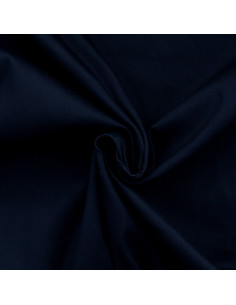 Tessuto gabardine di cotone elasticizzato - Blu marino