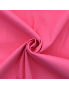 Tessuto gabardine di cotone elasticizzato - Fucsia