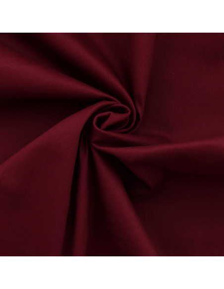 Tessuto gabardine di cotone elasticizzato - Bordeaux