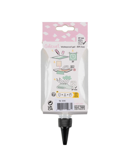 Pochette gel effet tessuto rivestito Odicoat