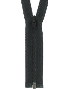 Chiusura separabile nylon super fine - Nero