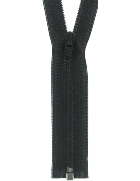 Chiusura separabile nylon super fine - Nero