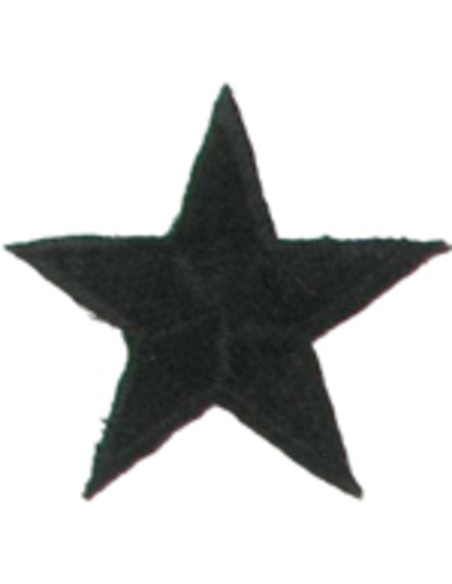 Toppa termoadesiva stella nera