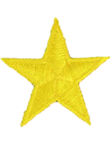 Toppa termoadesiva stella gialla