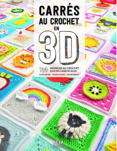Libro quadrati all'uncinetto in 3D
