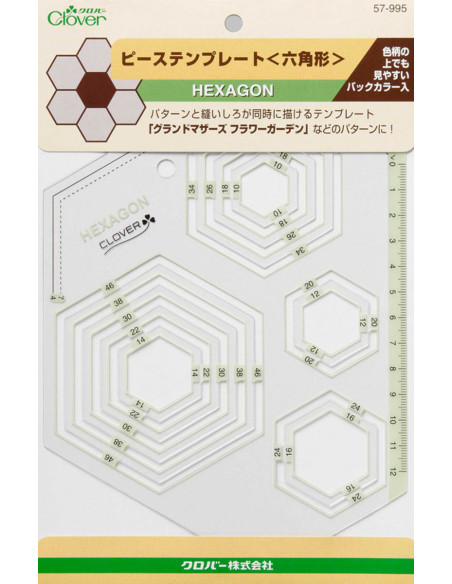 Sagoma patchwork esagoni Clover