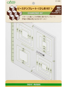 Sagoma patchwork Diamond 60° Clover