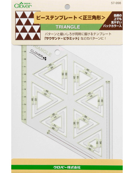 Modello patchwork triangoli Clover