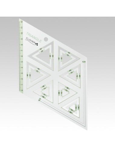 Modello patchwork triangoli Clover