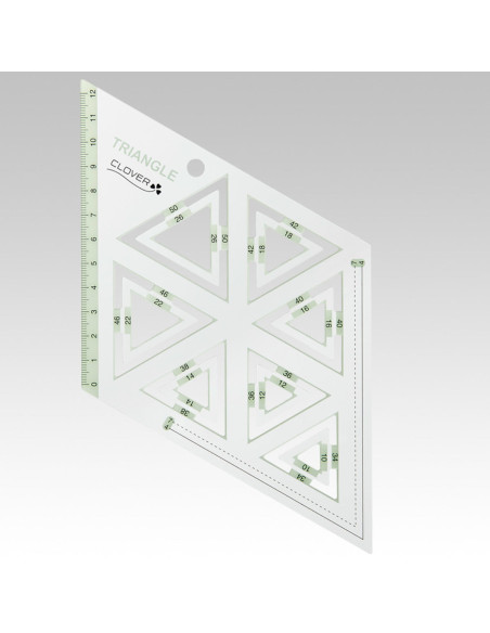 Modello patchwork triangoli Clover