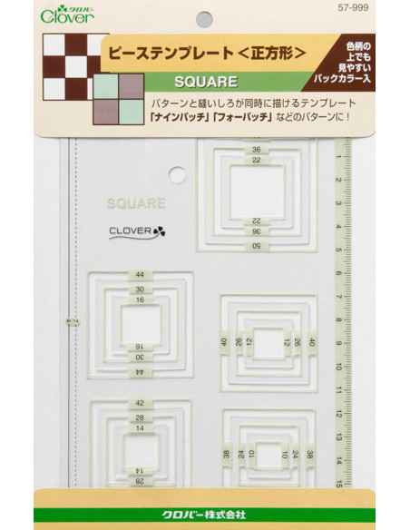 Modello patchwork quadrati Clover