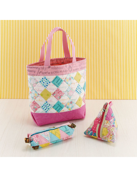 Modello patchwork quadrati Clover