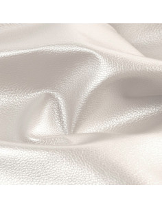 Taglio di tessuto simile Karla Star 140 cm x 50 cm - Bianco metallizzato 2
