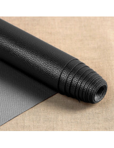 Coupon simile Karla Star 140 cm x 50 cm - Nero metallizzato