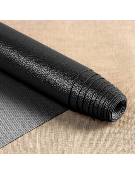 Coupon simile Karla Star 140 cm x 50 cm - Nero metallizzato