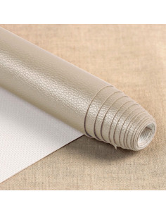 Coupon simile Karla Star 140 cm x 50 cm - Beige metallizzato