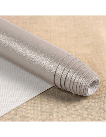 Tessuto simile Karla Star 140 cm x 50 cm - Grigio chiaro metallizzato