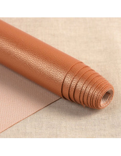 Taglio di tessuto simile Karla Star 140 cm x 50 cm - Rame metallizzato
