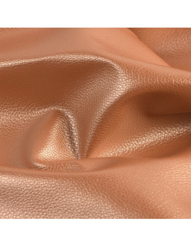 Taglio di tessuto simile Karla Star 140 cm x 50 cm - Marrone glacé metallizzato