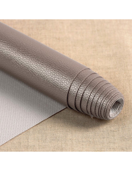 Taglio di tessuto simile Karla Star 140 cm x 50 cm - Taupe metallizzato