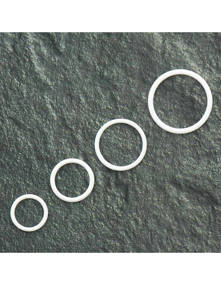 Anello metallico per reggiseno - Bianco