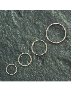Anello in metallo per reggiseno - Argento
