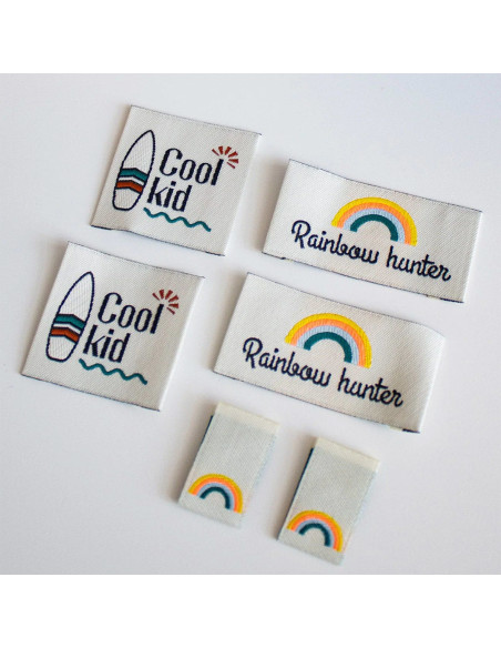 Set di 6 etichette da cucire - Assortimento Cool Kids