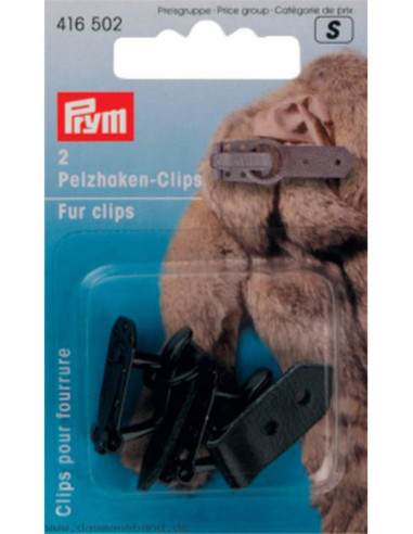 Clip per cappotti di pelliccia - Nero