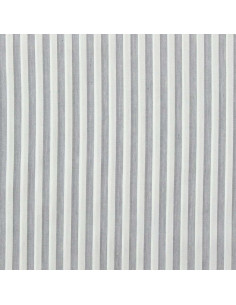 Tessuto popeline di cotone - Righe larghe - Grigio 2