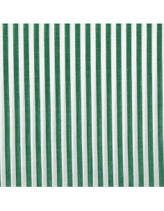 Tessuto popeline di cotone - Righe larghe - Verde scuro 2